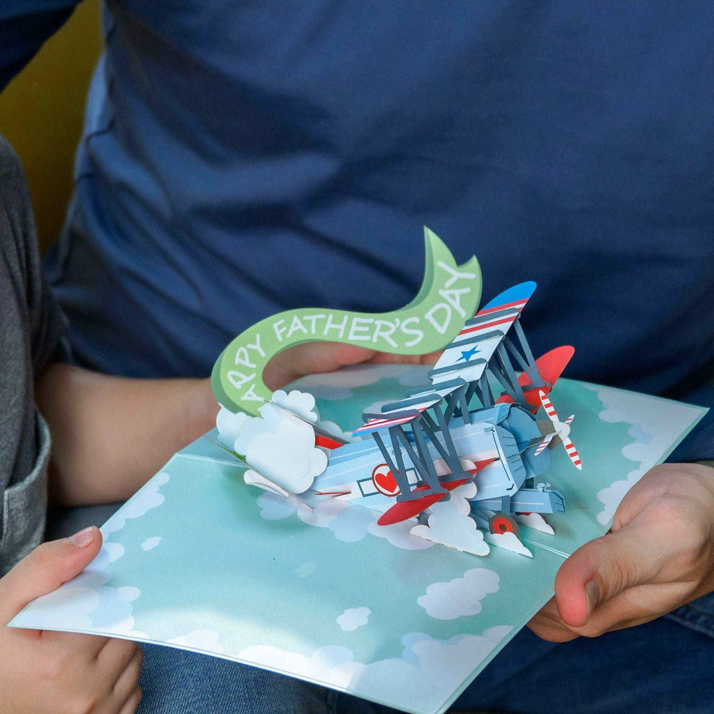 Happy Fathers Day Plane Pop Up Card by Paper Love