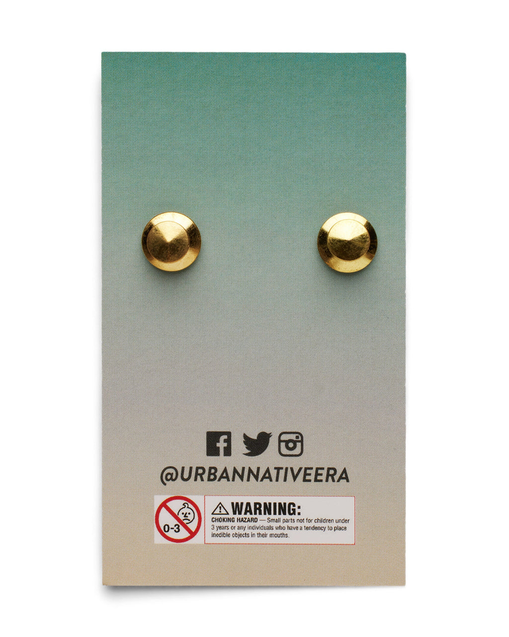 'YOU ARE ON NATIVE LAND' PIN - GOLD