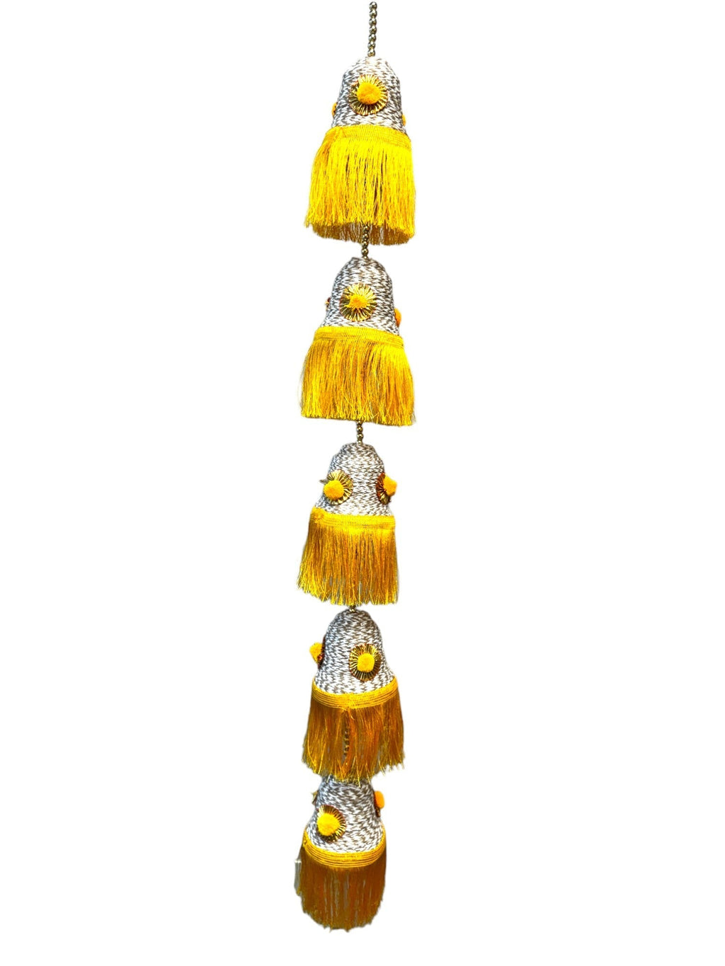 Cone Shape & Fringe Lari, Set of 2