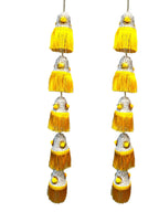 Cone Shape & Fringe Lari, Set of 2