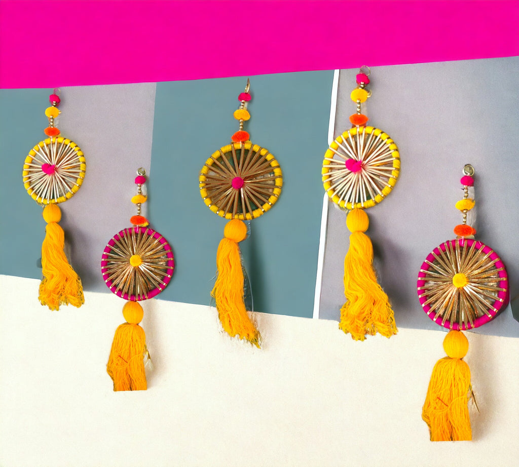 Gota Ring & Tassel Lari, Set of 5
