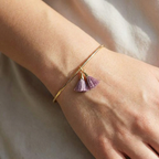 You Are Amazing Simple Tassel Cuff Bracelet