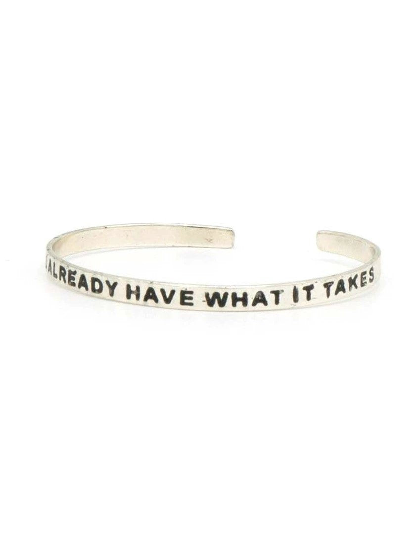 Have What It Takes Quote Cuff by Fair Anita