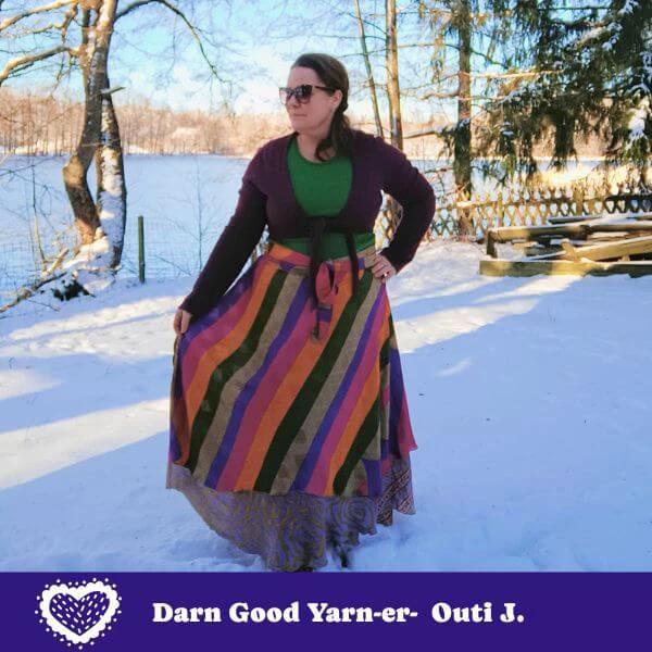 The Original Sari Wrap Skirt by Darn Good Yarn