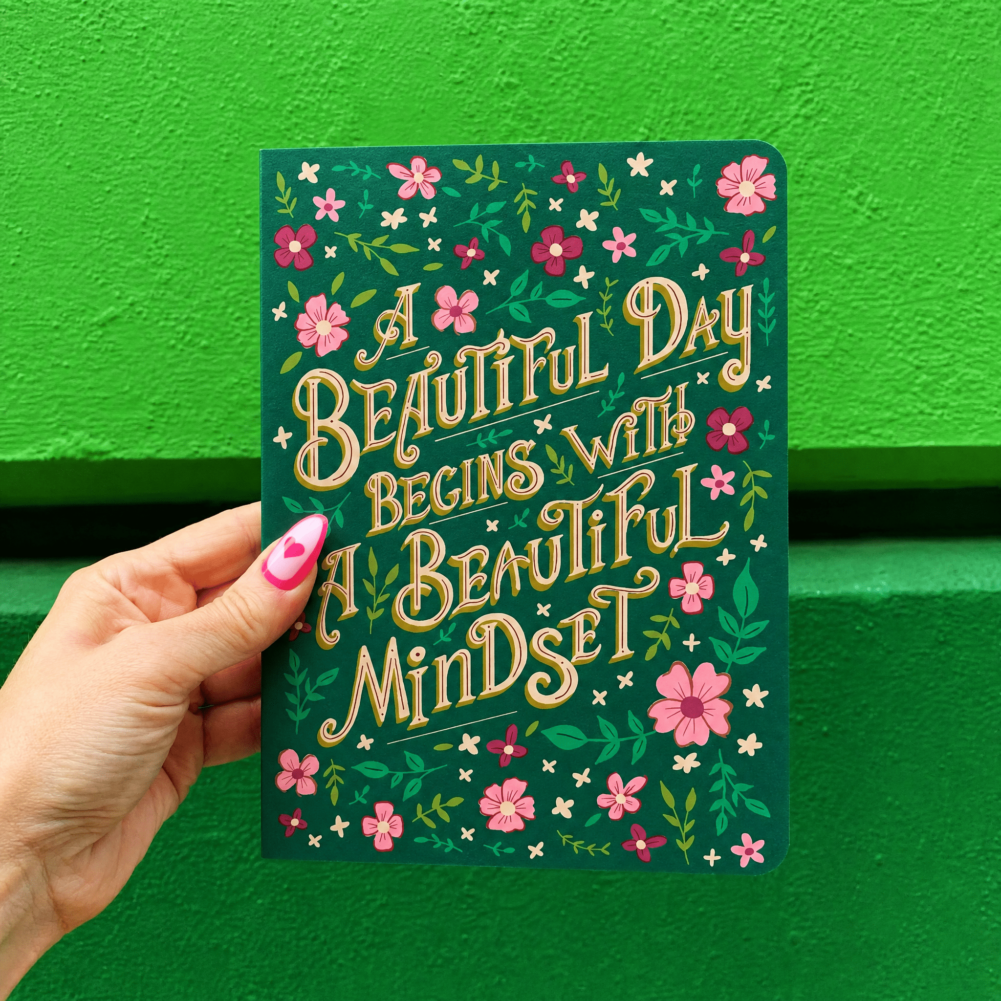 A Beautiful Day Begins With A Beautiful Mind Double-Sided Journal | 160 lined pages Journal La Vie Bien A Beautiful Day Begins With A Beautiful Mind Double-Sided Journal | 160 lined pages