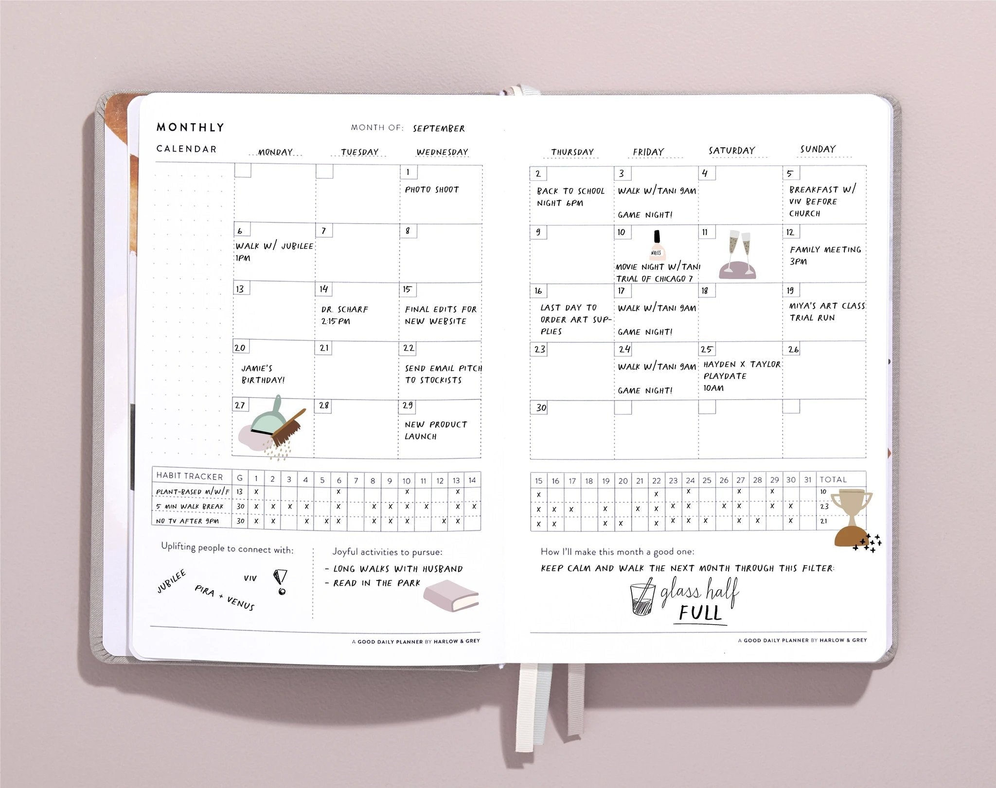 A Good Daily Planner (6-months undated) by Harlow & Grey