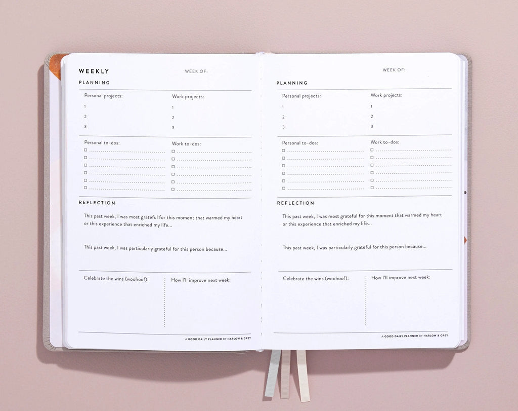 A Good Daily Planner (6-months undated) by Harlow & Grey