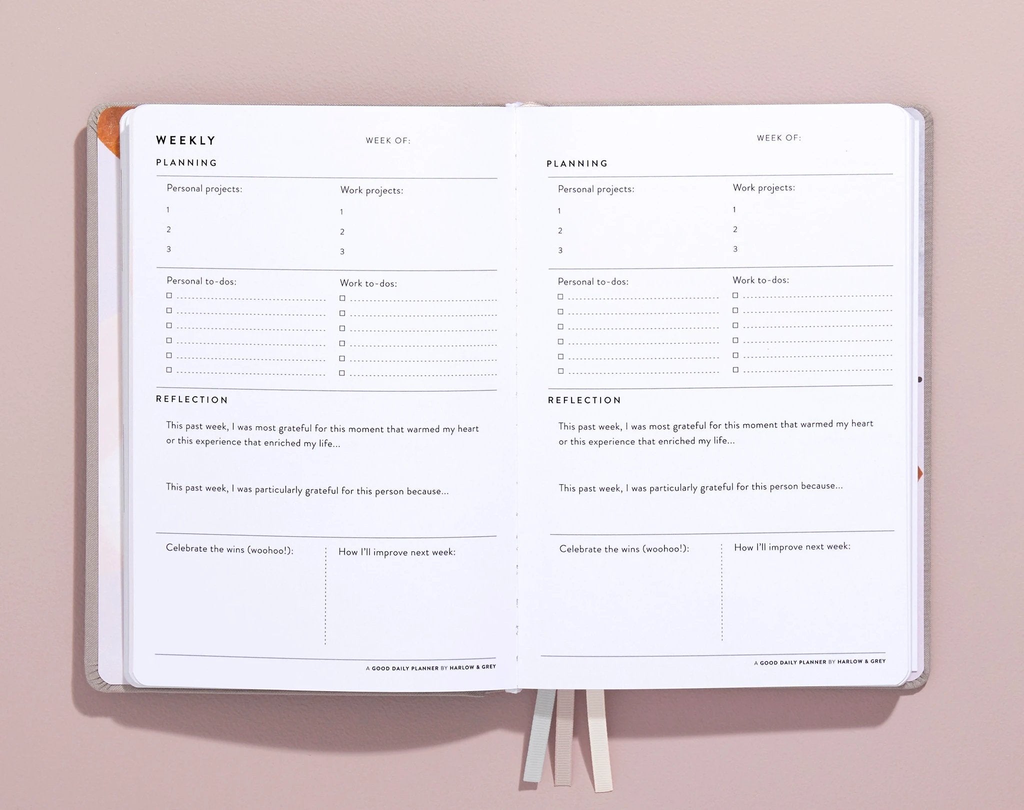 A Good Daily Planner (6-months undated) by Harlow & Grey