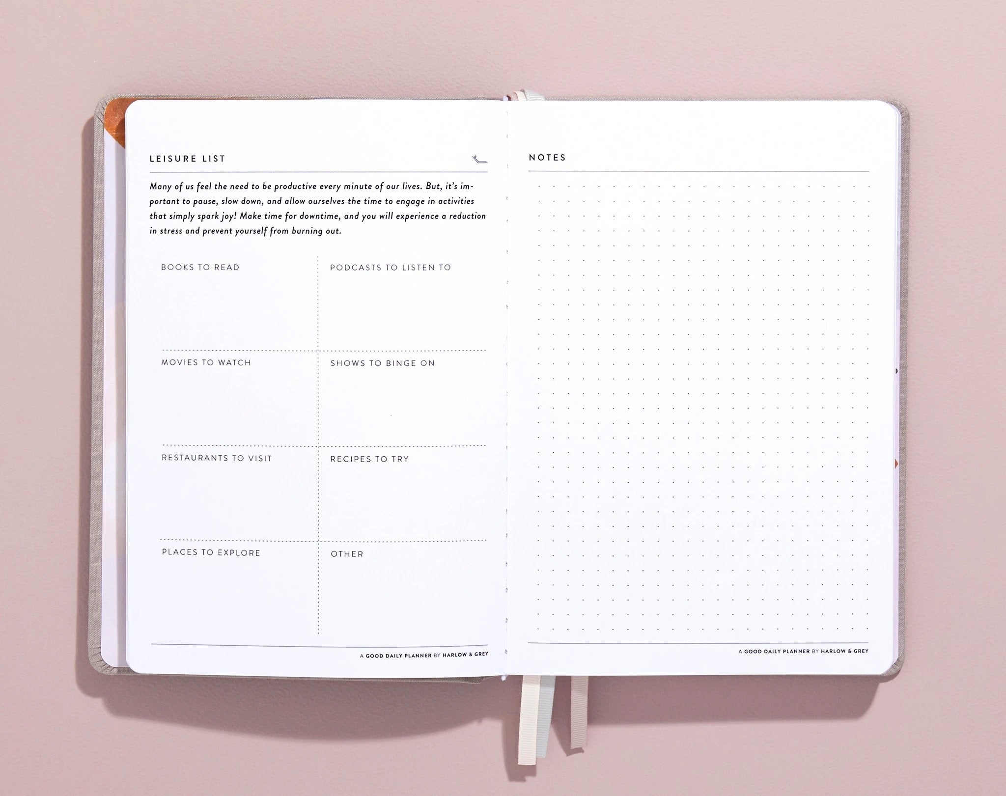A Good Daily Planner (6-months undated) by Harlow & Grey