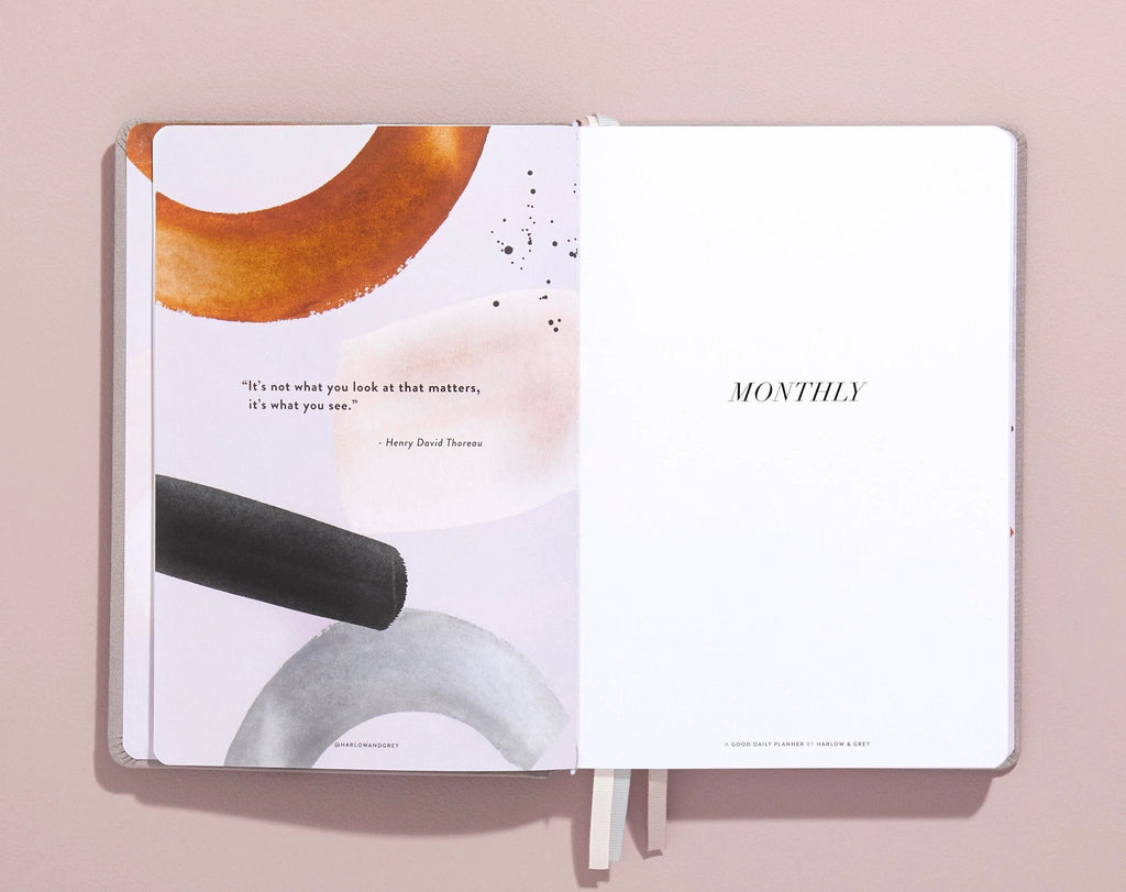 A Good Daily Planner (6-months undated) by Harlow & Grey