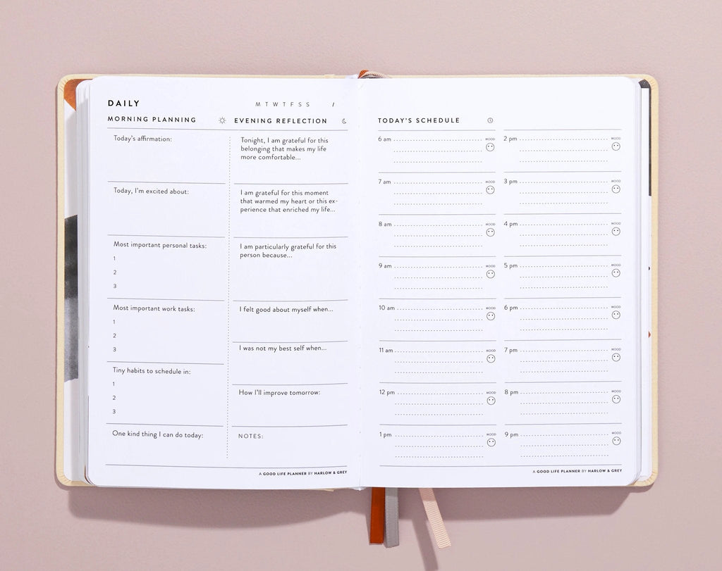 A Good Life Planner (3-months Undated Planner) by Harlow & Grey