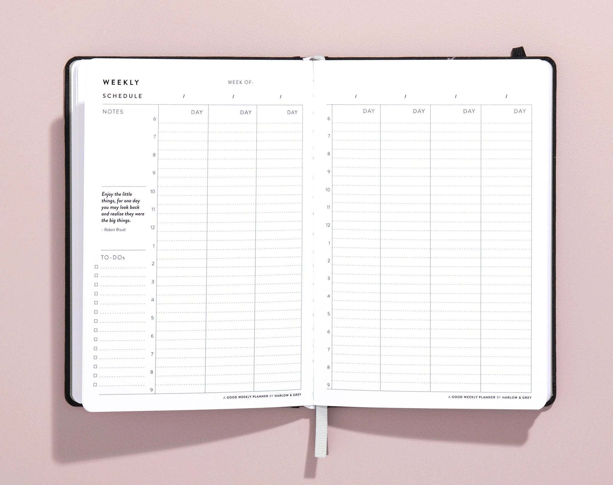 A Good Weekly Planner (12-Months Weekly Undated Planner) by Harlow & Grey