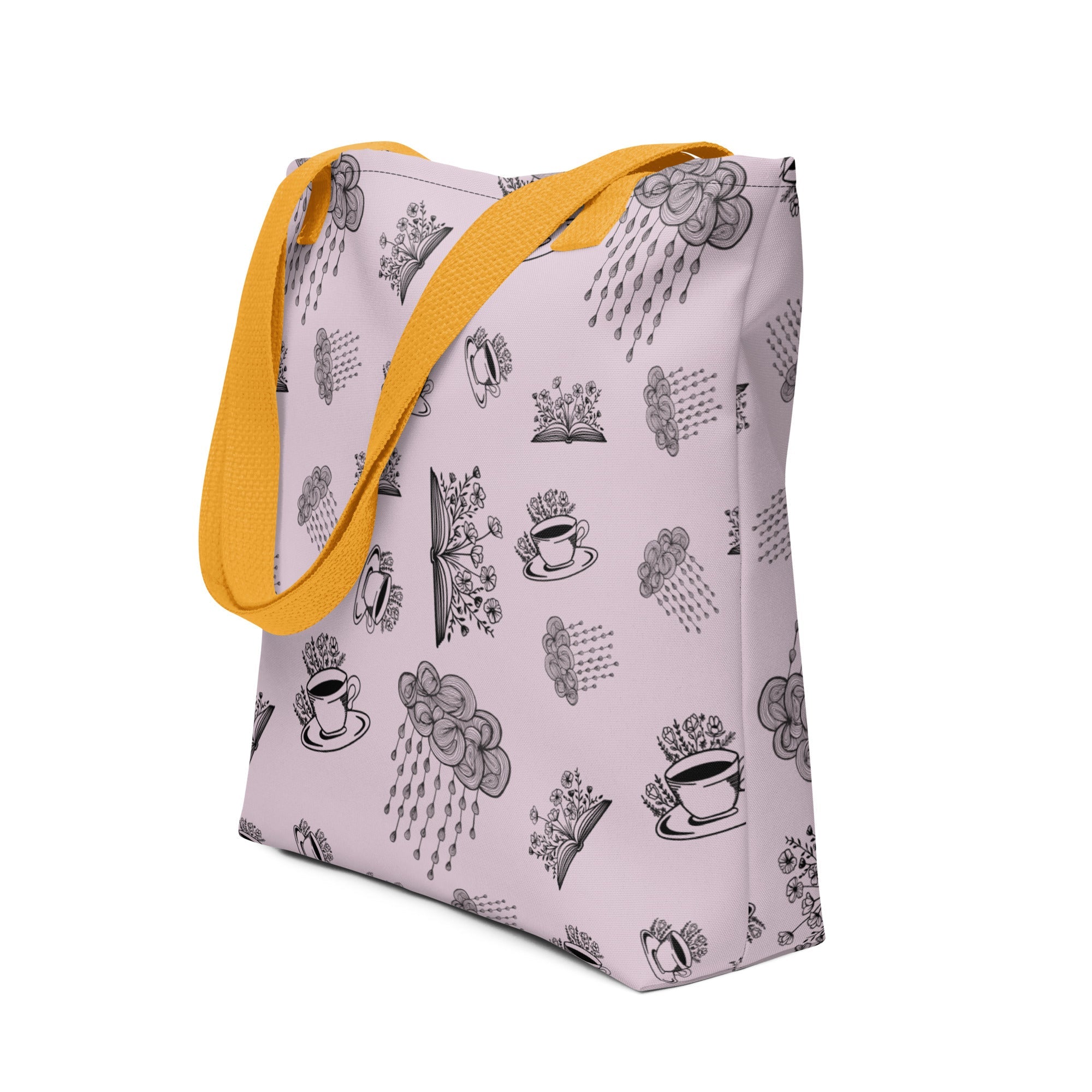 A rainy day for coffee and books Tote bag