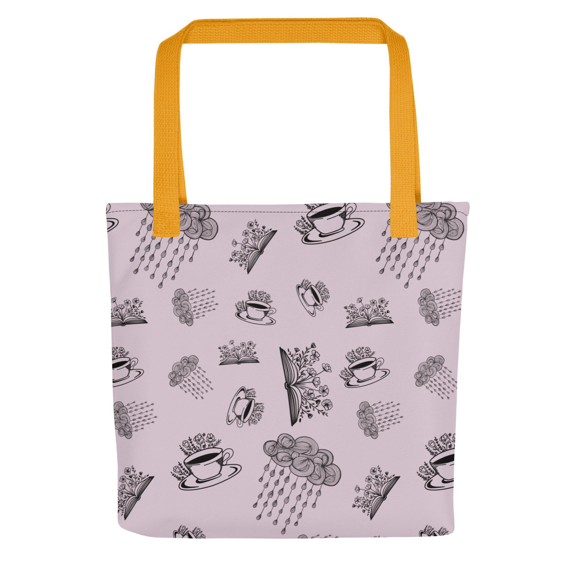 A rainy day for coffee and books Tote bag