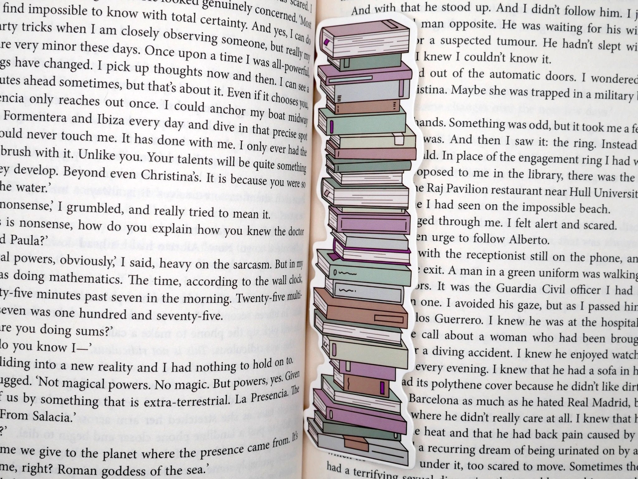 A Reader's Book Stack Paper Bookmarks (Set of 3) by Why Begin