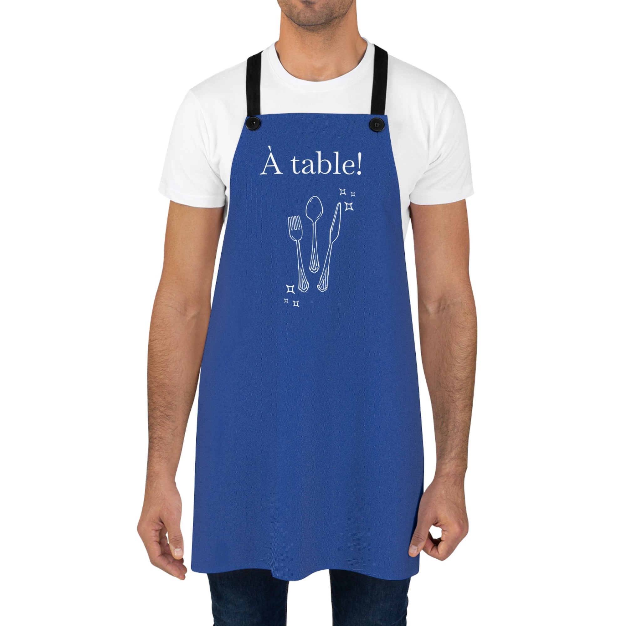A table! French Chef Blue Apron, Kitchen Cooking Baking Gift