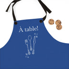 A table! French Chef Blue Apron, Kitchen Cooking Baking Gift by Printify