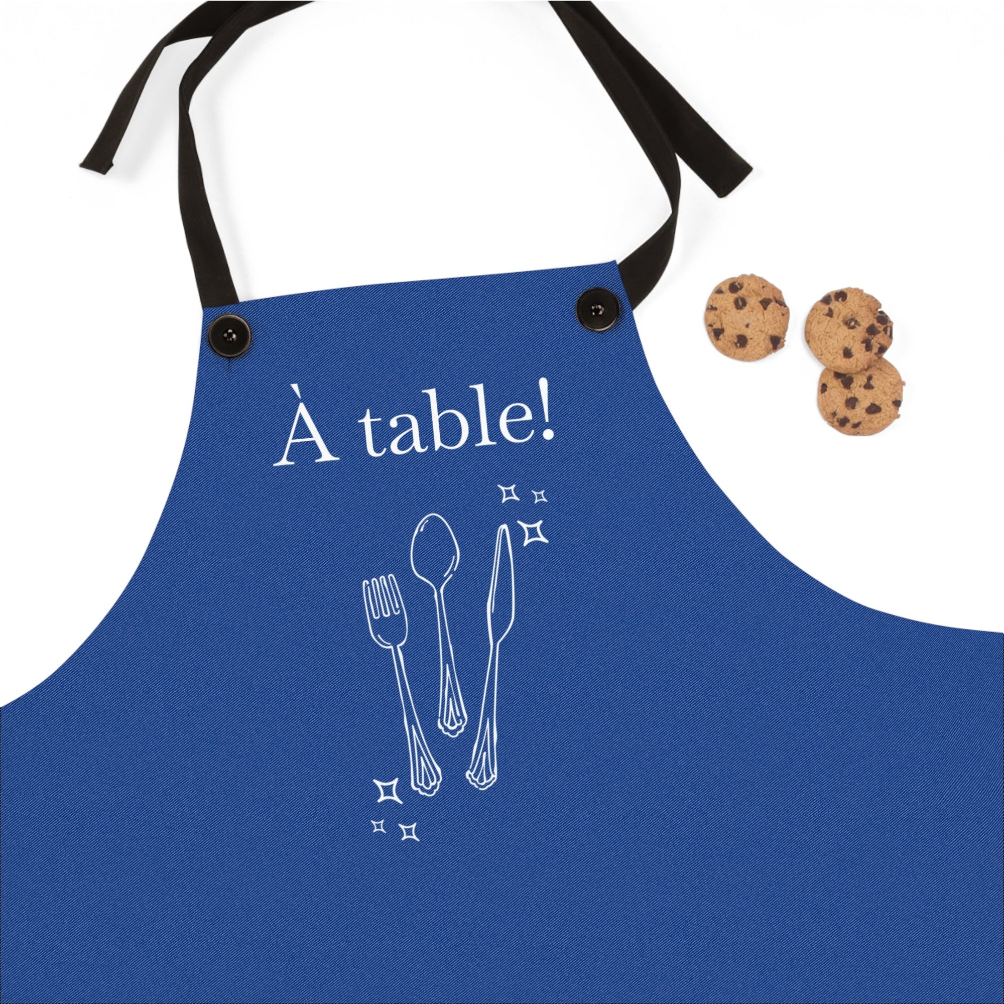 A table! French Chef Blue Apron, Kitchen Cooking Baking Gift
