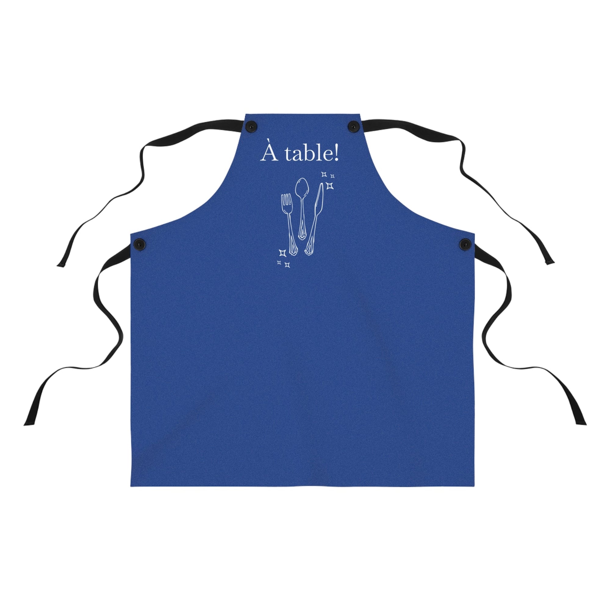 A table! French Chef Blue Apron, Kitchen Cooking Baking Gift