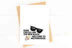 Dark Circles are the New Black New Mom Card for Mom New Baby by Five Dot Post