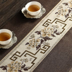 Chinese Style Zen Fabric Long Table Runner