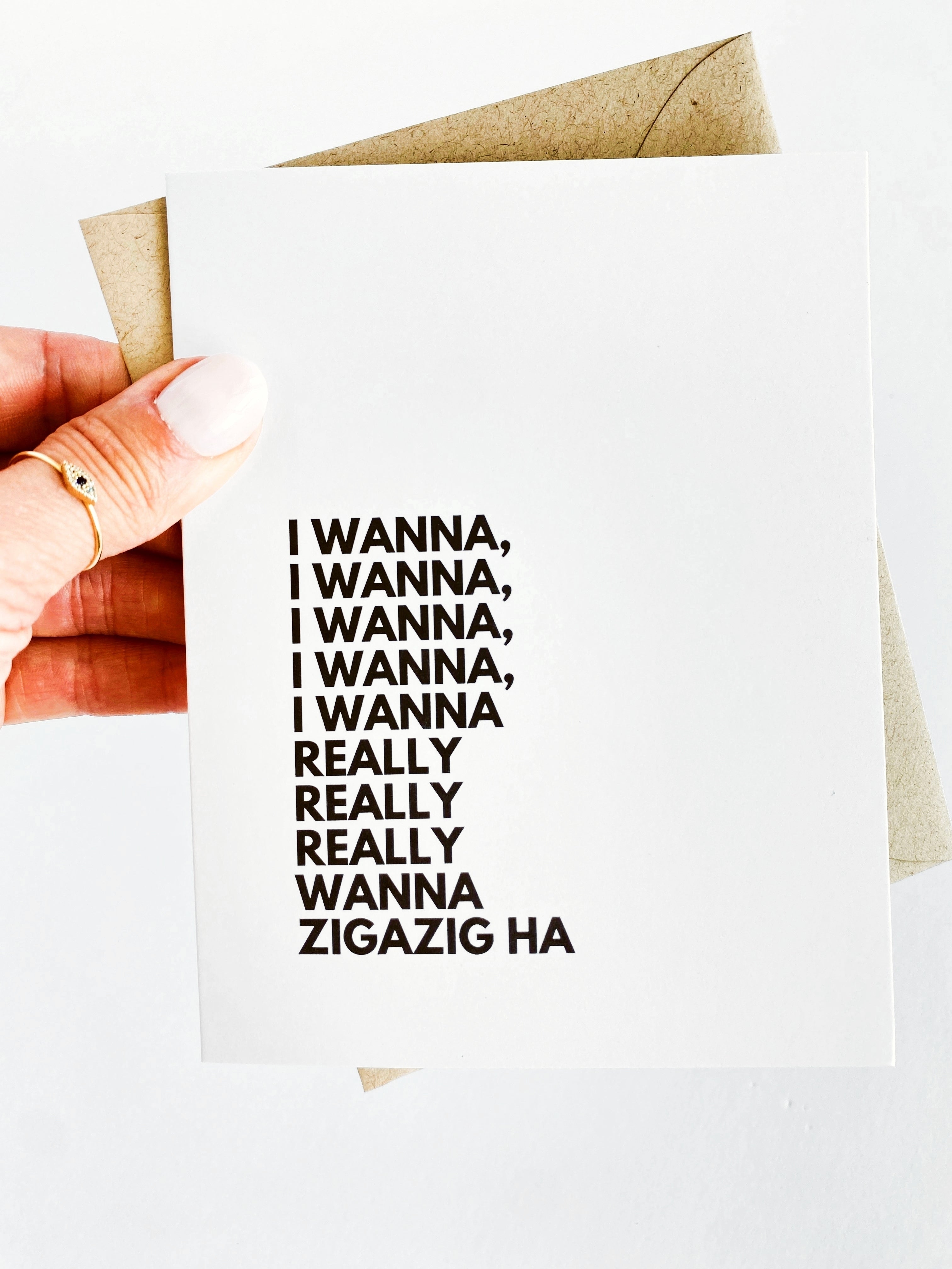 I Wanna Zigazig Ha Spice Girls Valentine’s Card – Cute Anniversary Card