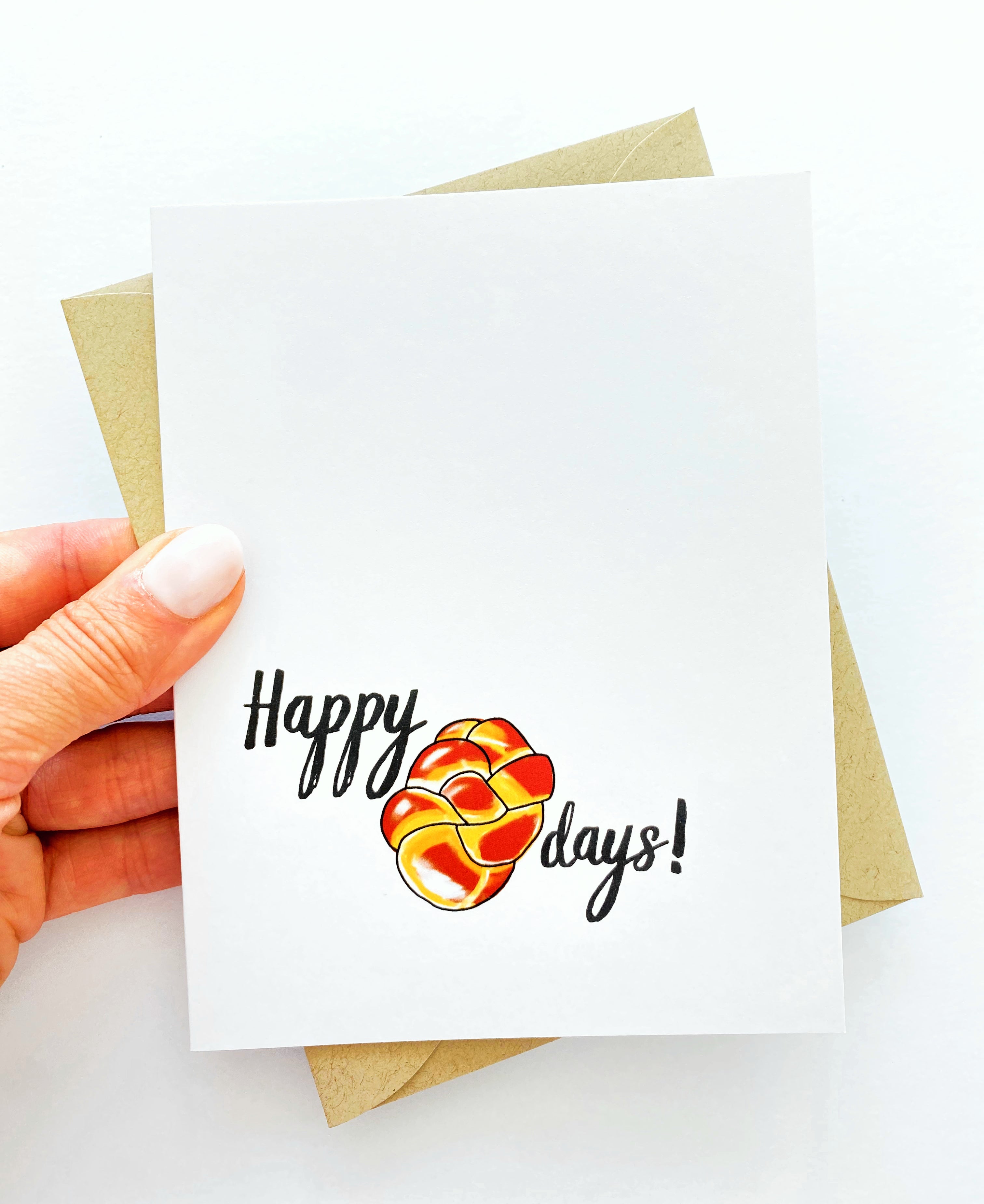 Happy Challah Days Card – Punny Hanukkah Holiday Greeting