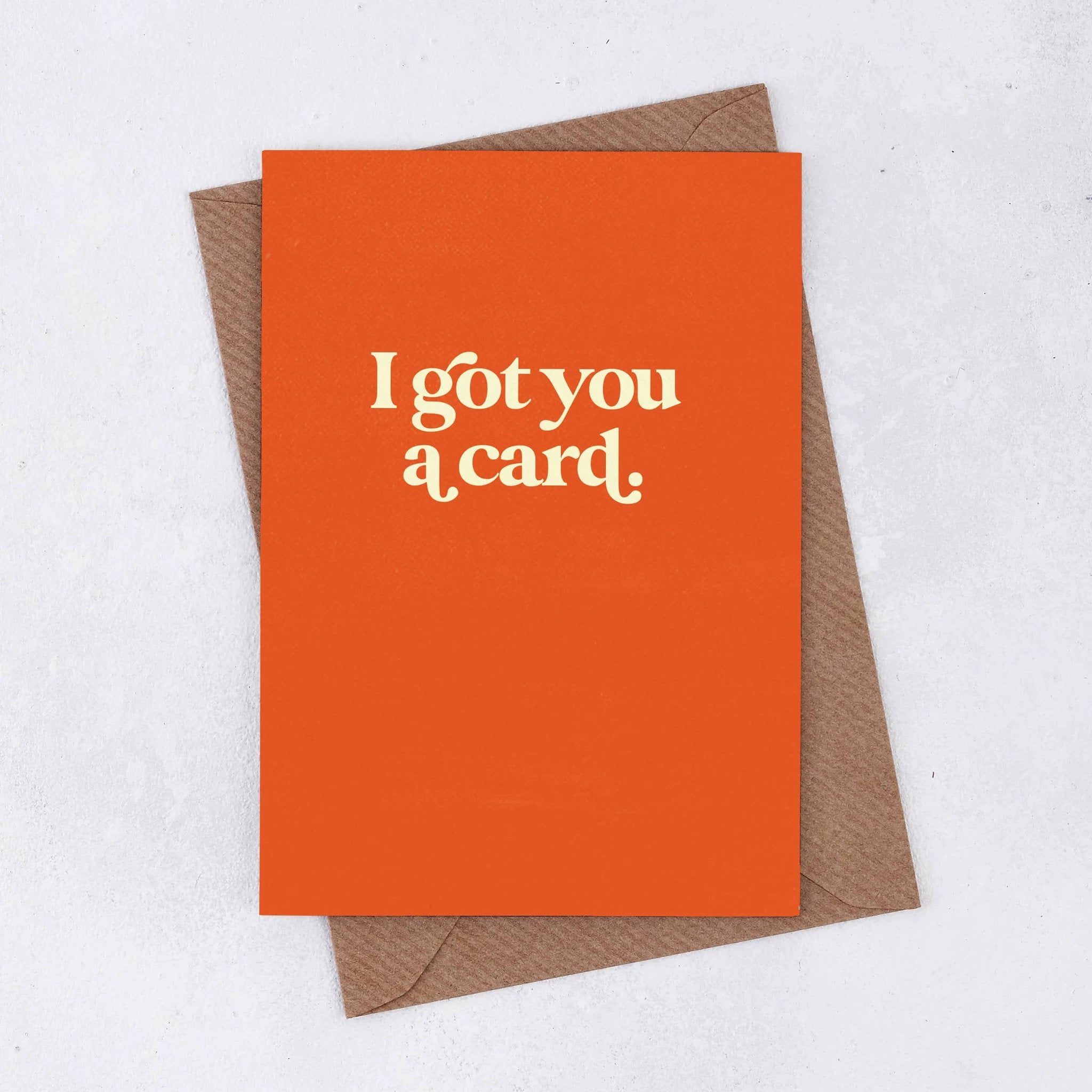 'I got you a card' Retro Greetings Card by Tia Chucha's Centro Cultural & Bookstore