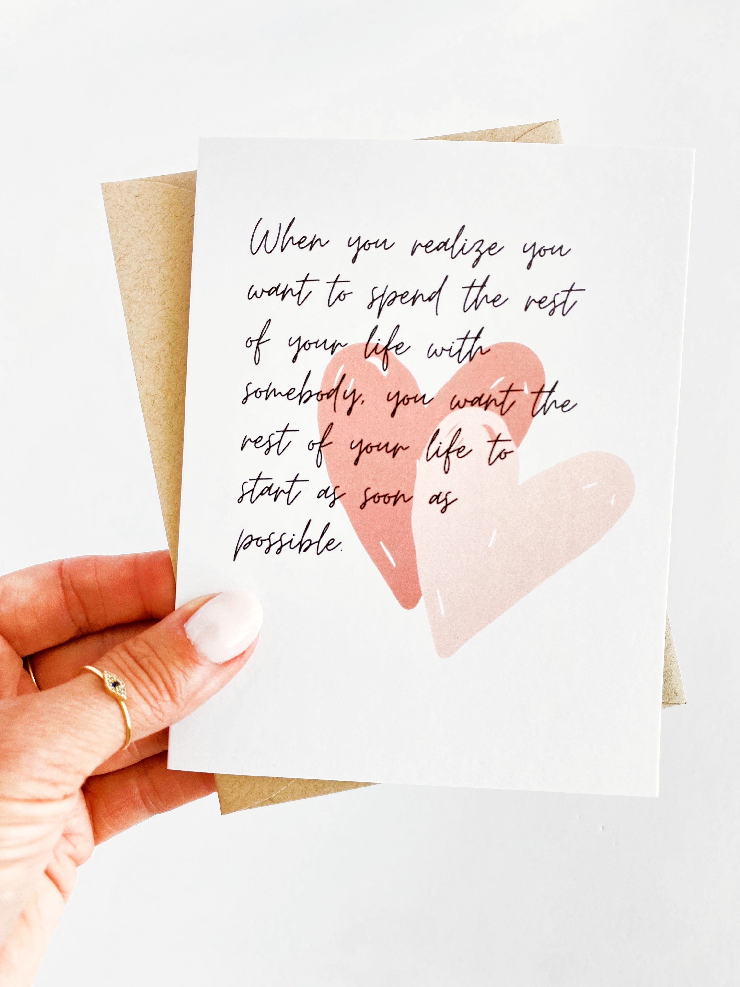 When Harry Met Sally Card, Wedding Day, First Look, Bride to Groom Card by Five Dot Post