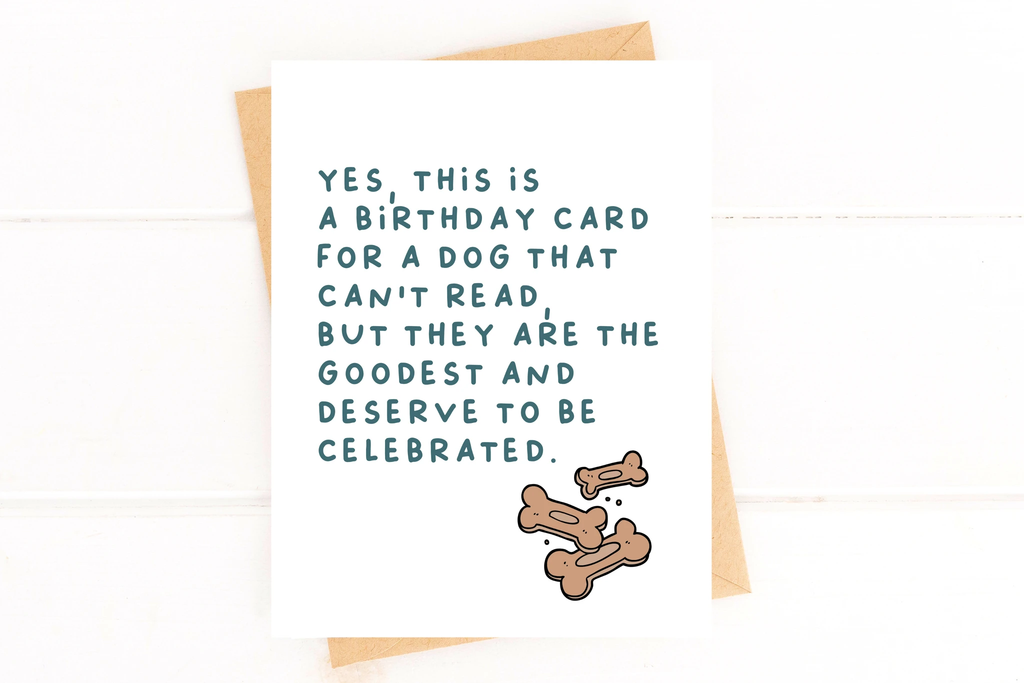Birthday Card for a Dog the Goodest Card for Dog Mom by Five Dot Post