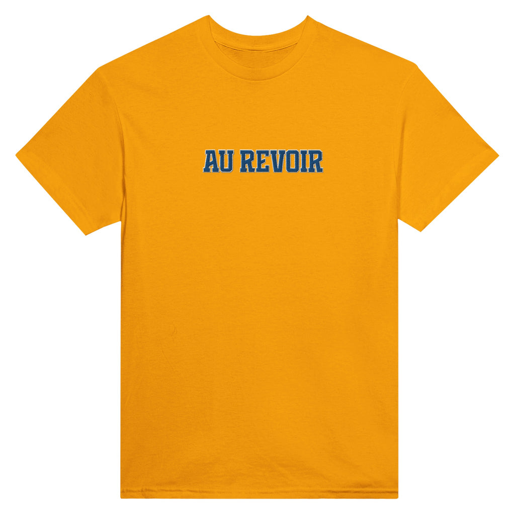 Au revoir embroidered tee - La Vie Bien - au revoir clothes - au revoir tee - Au revoir tee shirt