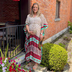Aanya Adjustable Long Kaftan Dress Clothing and Accessories La Vie Bien Aanya Adjustable Long Kaftan Dress