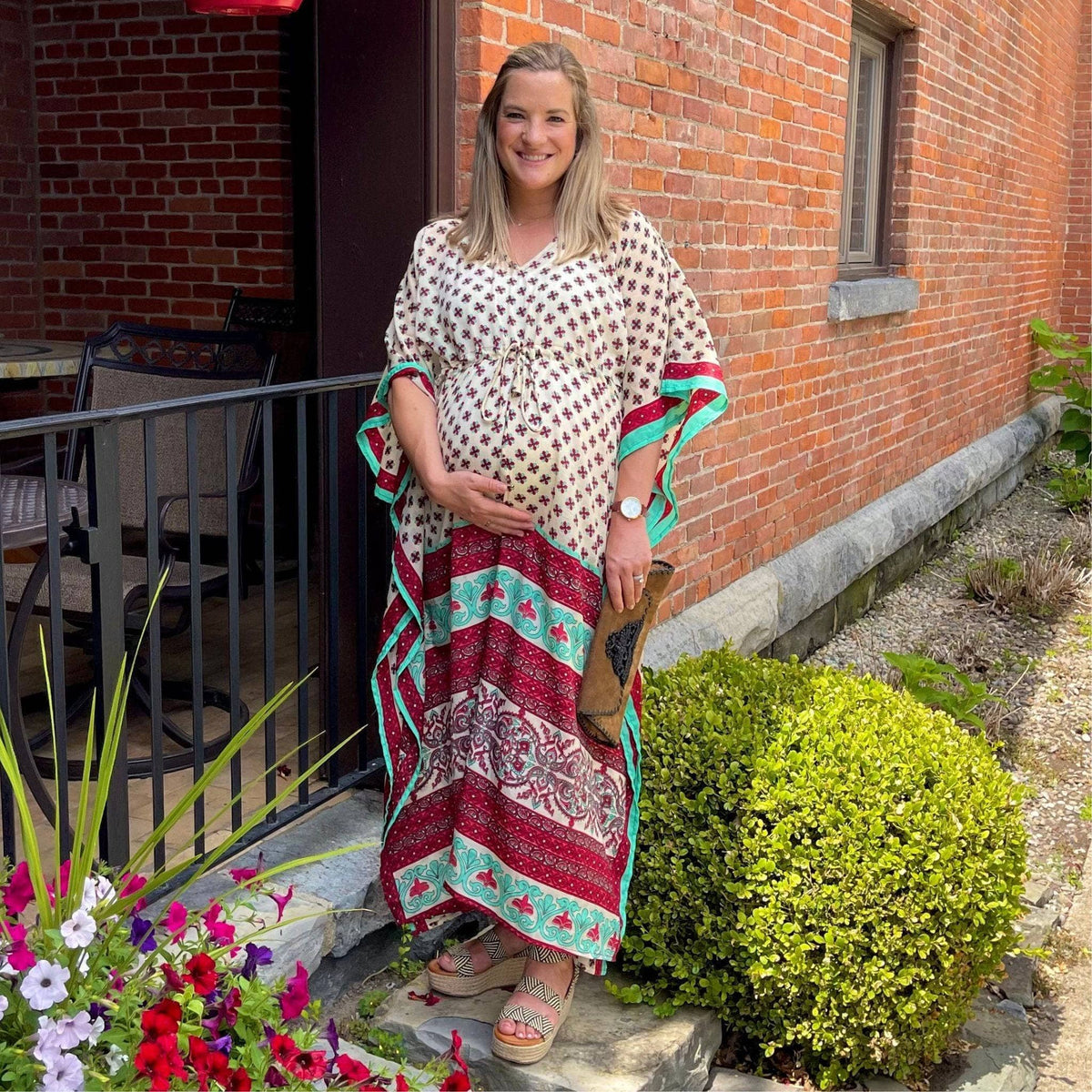 Aanya Adjustable Long Kaftan Dress Clothing and Accessories La Vie Bien Aanya Adjustable Long Kaftan Dress