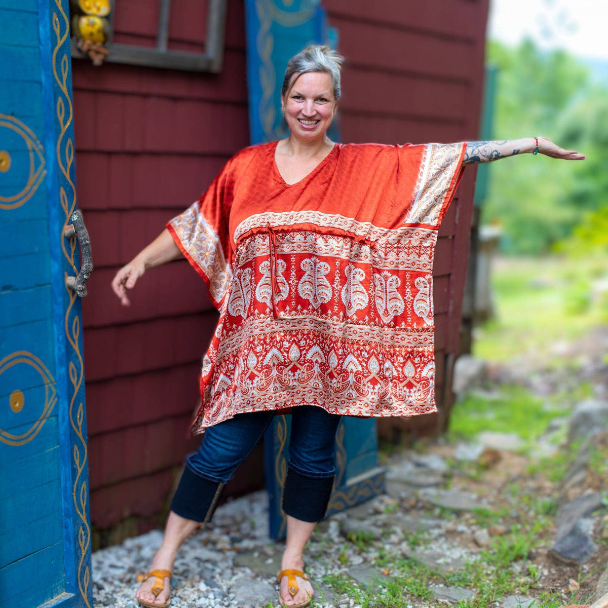 Aanya Adjustable Short Kaftan Clothing and Accessories La Vie Bien Aanya Adjustable Short Kaftan