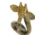 Stone Giraffe Family of Three - 12"