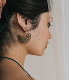 Abhaya Cutout Hoop Earrings HME stock line La Vie Bien Abhaya Cutout Hoop Earrings