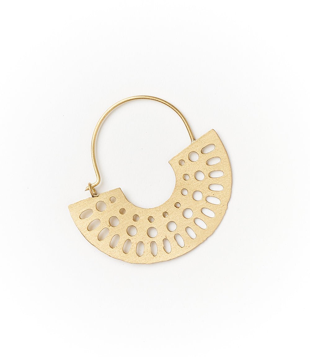 Abhaya Cutout Hoop Earrings HME stock line La Vie Bien Abhaya Cutout Hoop Earrings