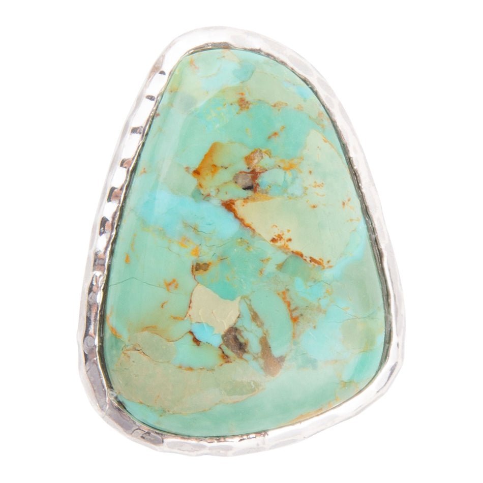 Abstract Blue Turquoise and Sterling Silver Ring Rings La Vie Bien Abstract Blue Turquoise and Sterling Silver Ring