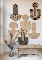 Abstract Mask Wall Hanging 1 La Vie Bien Abstract Mask Wall Hanging 1