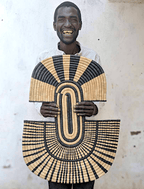 Abstract Mask Wall Hanging 2 La Vie Bien Abstract Mask Wall Hanging 2