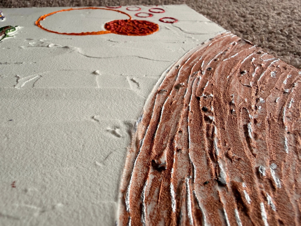 Abstract Plaster Painting