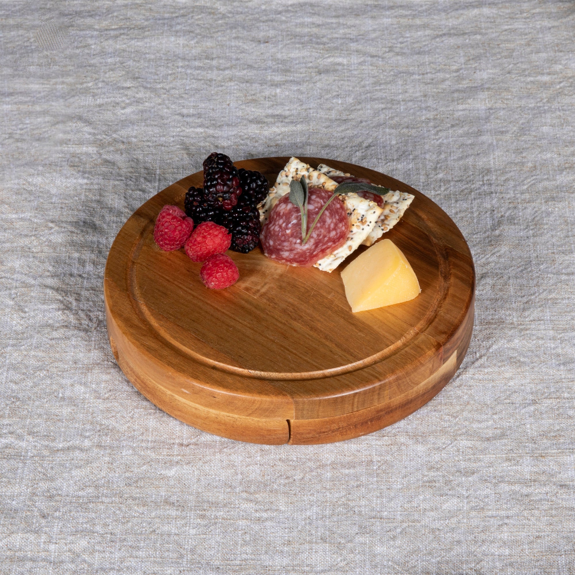 Acacia Brie Cheese Cutting Board & Tools Set Core La Vie Bien Acacia Brie Cheese Cutting Board & Tools Set