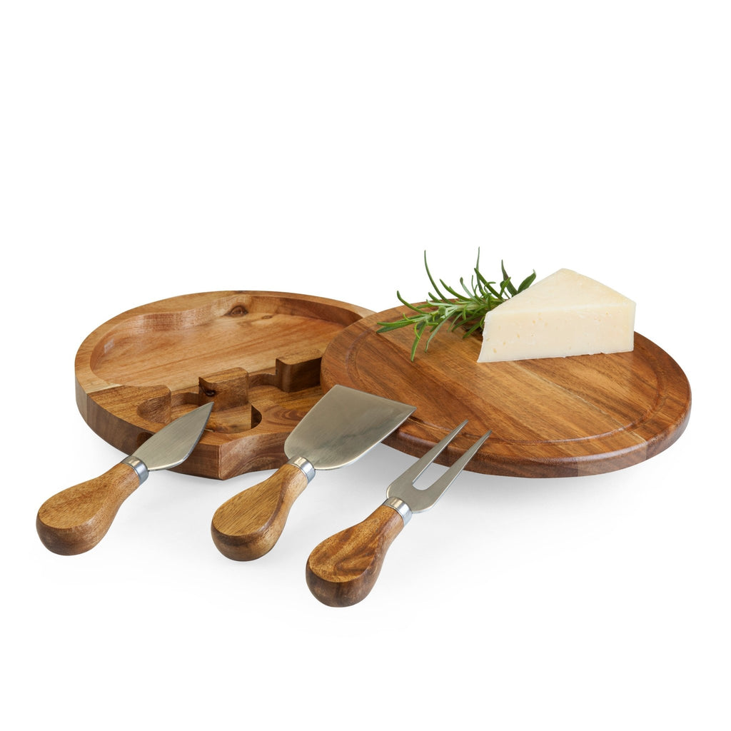 Acacia Brie Cheese Cutting Board & Tools Set Core La Vie Bien Acacia Brie Cheese Cutting Board & Tools Set