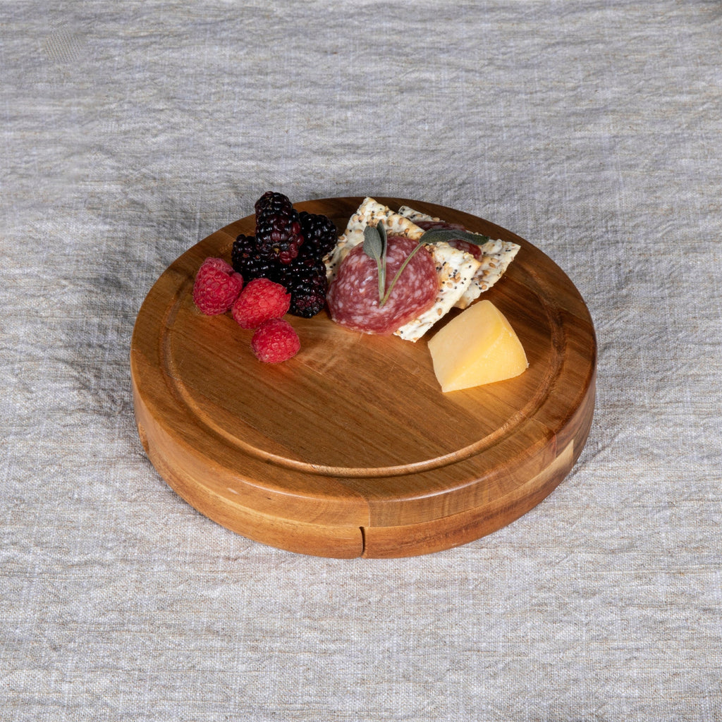 Acacia Brie Cheese Cutting Board & Tools Set Core La Vie Bien Acacia Brie Cheese Cutting Board & Tools Set