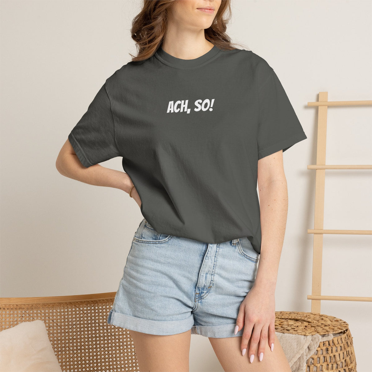 Ach, so! German saying T-Shirt, Minimalist Unisex Retro Phrase Tee T-Shirt La Vie Bien Ach, so! German saying T-Shirt, Minimalist Unisex Retro Phrase Tee