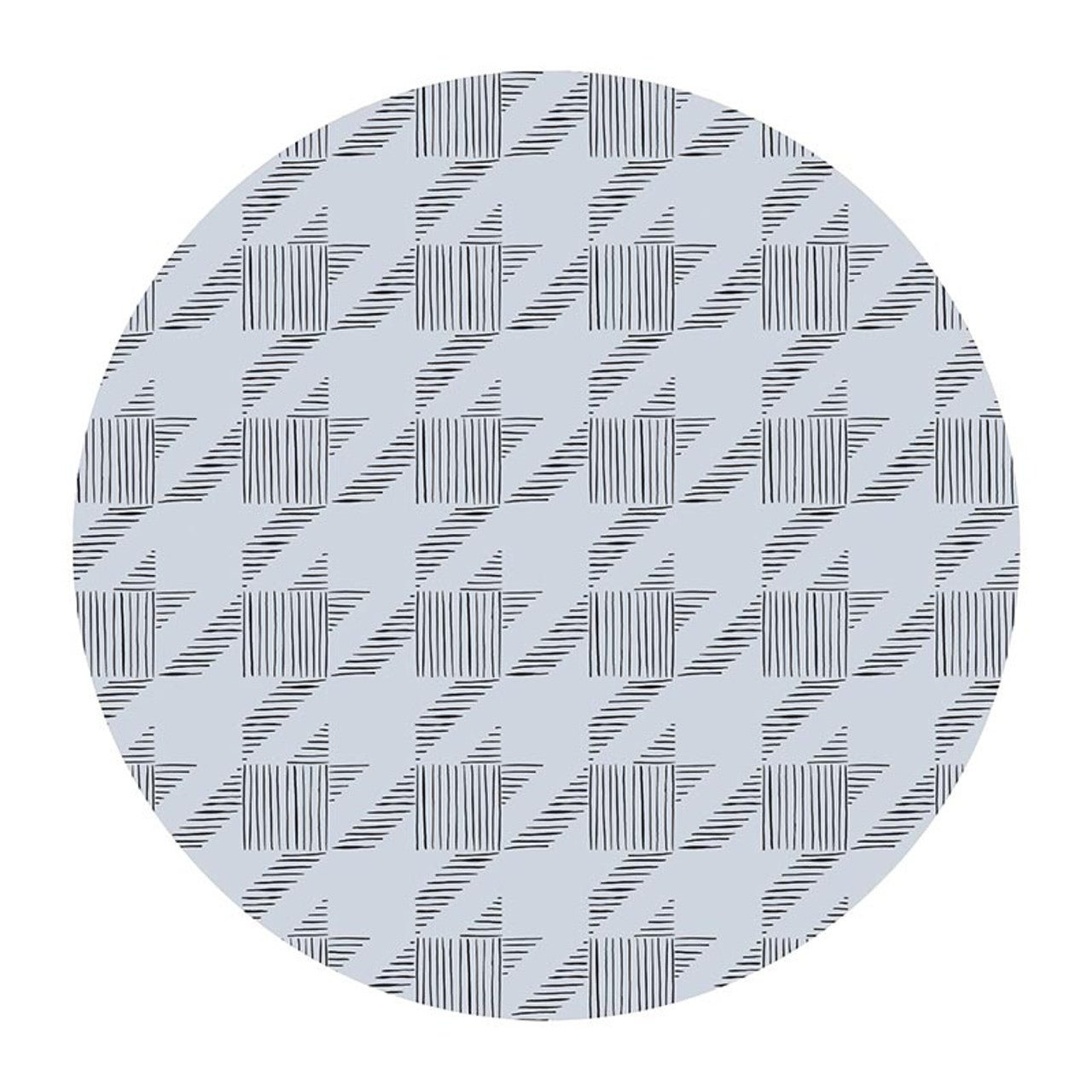 Achieve Ceramic Coaster Set | Set of 4 Floral & Houndstooth Design Beverage Coasters