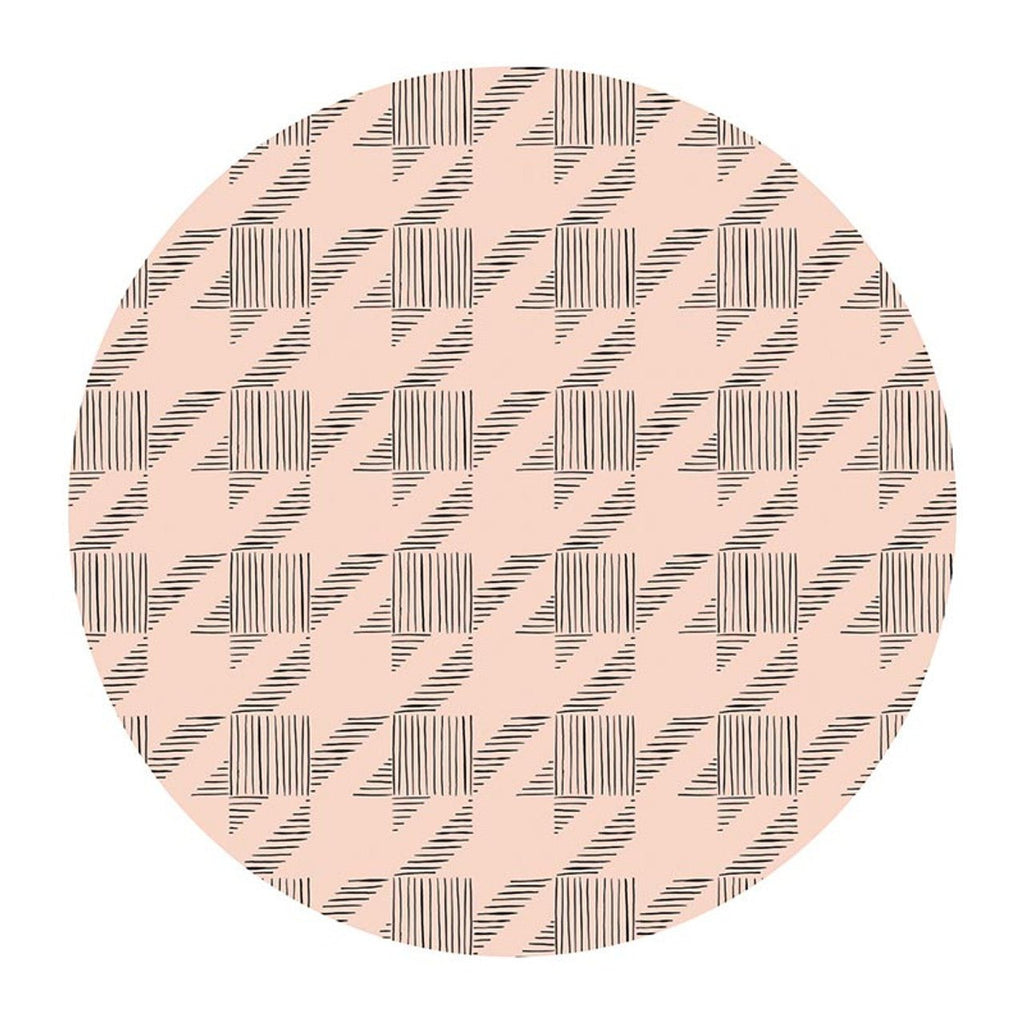 Achieve Ceramic Coaster Set | Set of 4 Floral & Houndstooth Design Beverage Coasters