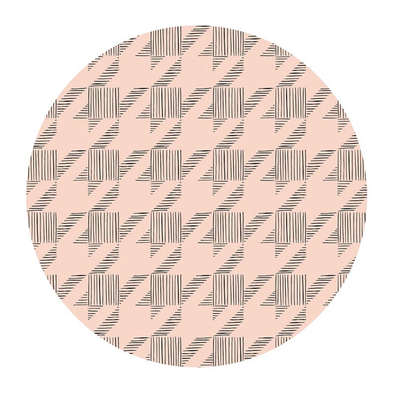 Achieve Ceramic Coaster Set | Set of 4 Floral & Houndstooth Design Beverage Coasters