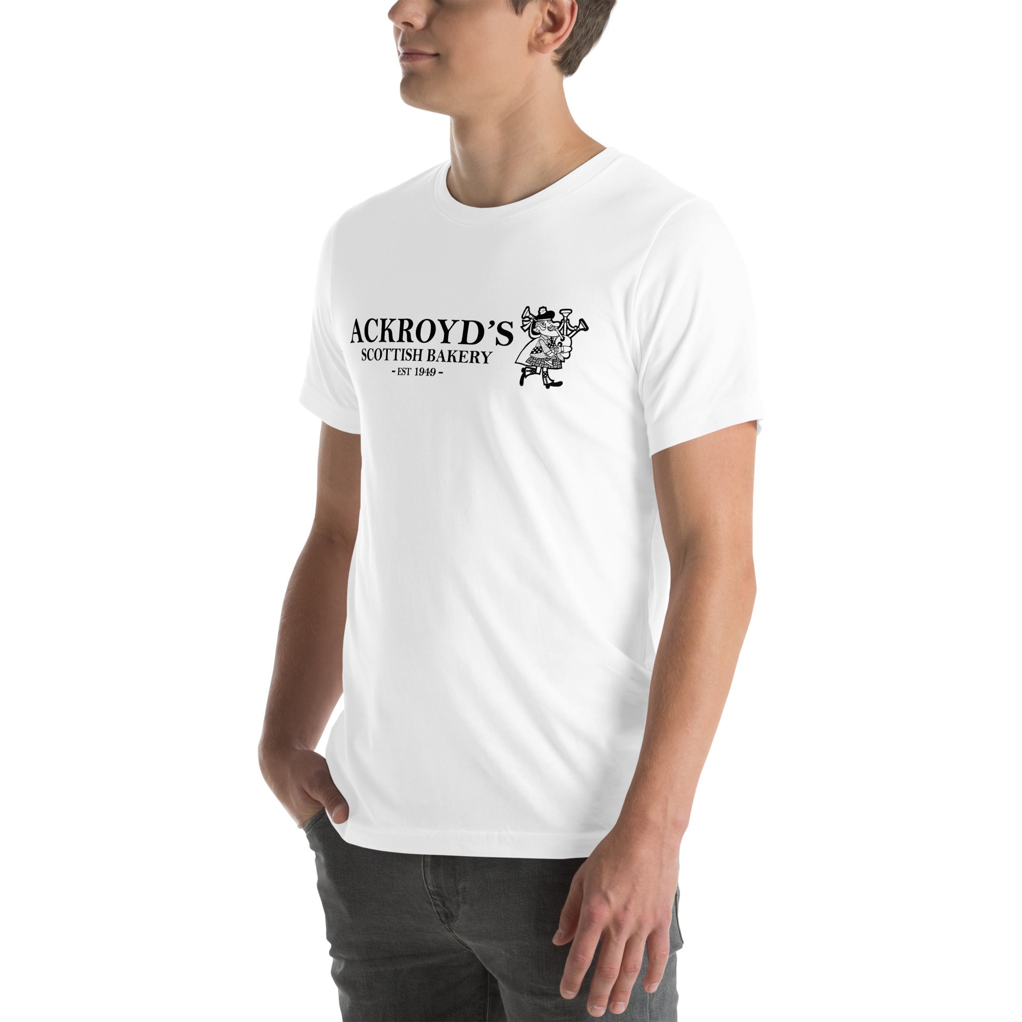 Ackroyd's Bakery Bagpiper Unisex T-Shirt