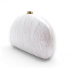 Acrylic Clutch or Crossbody Handbag - White Handbag La Vie Bien Acrylic Clutch or Crossbody Handbag - White